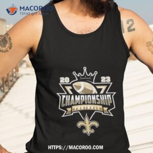 new orleans saints football nfl 2023 championship crown logo shirt tank top 3