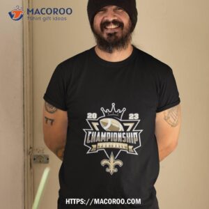 New Orleans Saints Football Nfl 2023 Championship Crown Logo Shirt