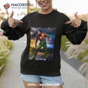 new spider man no way home concept art green goblin wearing iron man mark 6 shirt sweatshirt 1