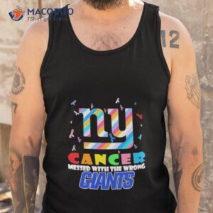 new york giants nfl ny cancer mess with the wrong shirt tank top