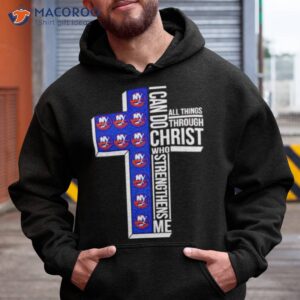 New York Islanders I Can Do All Things Through Christ Who Strengthens Me Cross Shirt