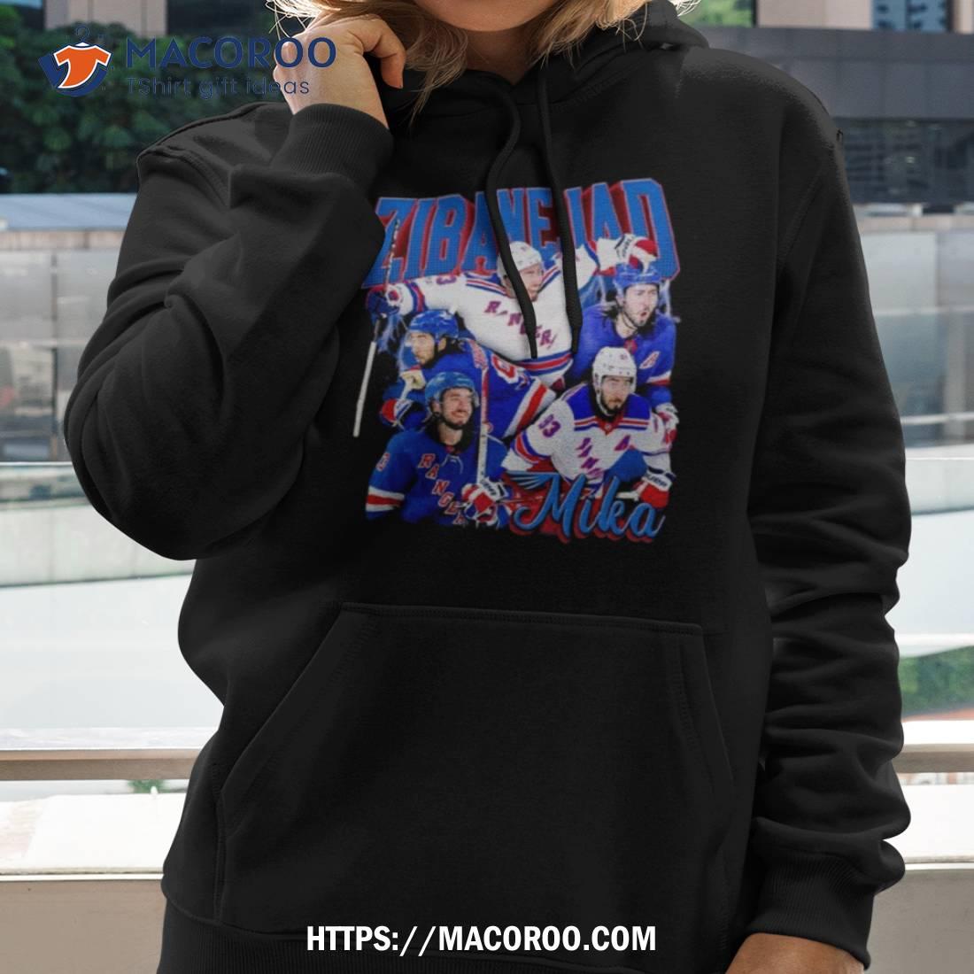New York Rangers Mika Zibanejad Hockey Shirt New York Rangers Mika Zibanejad Hockey Shirt