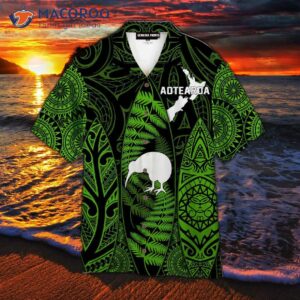 New Zealand Maori, Polynesian, Green, And Hawaiian Shirts