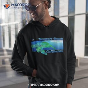 newport beach california swimming sea turtle shirt hoodie 1