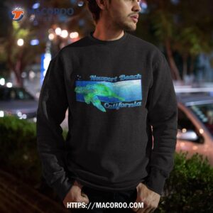 newport beach california swimming sea turtle shirt sweatshirt