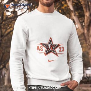 nike adult 2023 wnba all star game alt logo white shirt sweatshirt