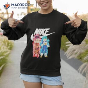 nike dragon ball son goku and vegeta 2023 shirt sweatshirt 1