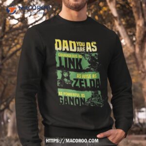 nintendo legend of zelda dad relates to game graphic shirt sweatshirt