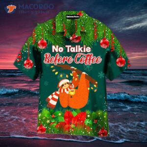 No Talking Before Coffee On Christmas Day For Hawaiian Shirts.