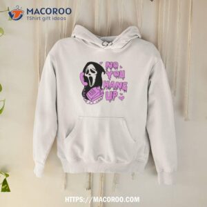 No You Hang Up Funny Ghostface Valentine And Halloween Halloween 2023 Shirt