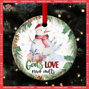 “nothing Can Change God’s Love For You” Christmas Ceramic Ornament