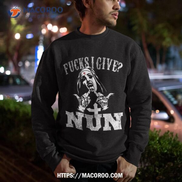 Nun Fuck Give Unholy Satanic Bad Shirt