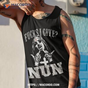 nun fuck give unholy satanic bad shirt tank top 1