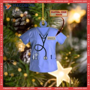 Nurse Custom-shaped Name Christmas Acrylic Ornament