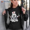 Nurse Ghost Scrub Top Halloween Costume For Nurses Rn Shirt