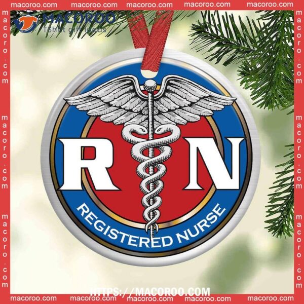 Nurse Logo So Basic Circle Ceramic Ornament, Nursing Student Ornament