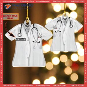 Nurse Uniform Custom-shaped Name Christmas Acrylic Ornament