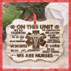 nurse wooden style we are nurses horizontal ceramic ornament student nurse ornament 2