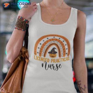 nursing halloween pumpkin rainbow licensed practical nurse shirt tank top 4