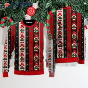 Nutcracker Boys’ Striped Style Ugly Christmas Sweater