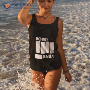 obby knux white graphic shirt tank top