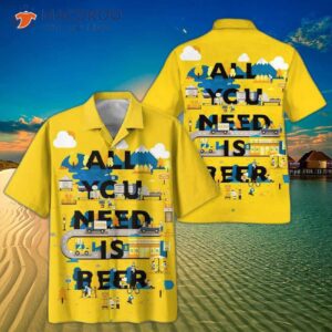 octoberfest all you need is beer yellow hawaiian shirts 1