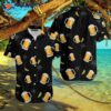 Octoberfest Beer Tropical Black Hawaiian Shirts