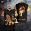 Octoberfest Bigfoot Camping Beer Black Hawaiian Shirts