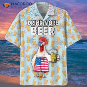 Octoberfest Chicken Beer Hawaiian Shirt