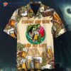 Octoberfest Fishing And Beer Are My Life; Hawaiian Shirts