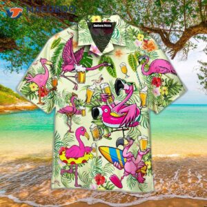 Octoberfest Flamingo Love Beer Tropical Hawaiian Shirts