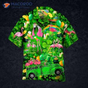 Octoberfest Flamingos Drink Beer Patrick’s Day Hawaiian Shirts