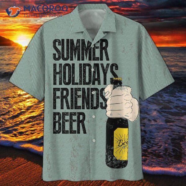 Octoberfest Summer Holidays Friends Beer Hawaiian Shirt