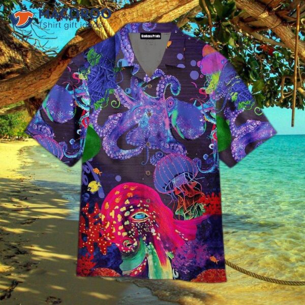 Octopus Colorful Hawaiian Shirts