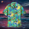 Octopus Sea Voyages Sailboat Clock Hawaiian Shirts