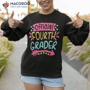 official 4th grader grade back to school shirt sweatshirt 1