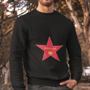 official wrexham afc merch shop hollywood star graphic shirt sweatshirt