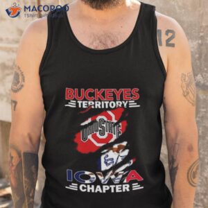 ohio state buckeyes territory iowa chapter shirt tank top