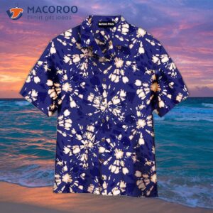 Oho Coral Tie-dye Shibori Sunburst Hawaiian Shirts