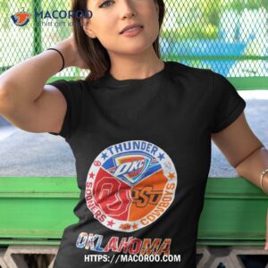 oklahoma sports teams thunder cowboys and sooners shirt tshirt 1