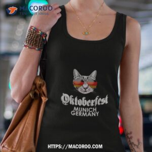 Oktoberfest Cat Munich Germany Flag Shirt