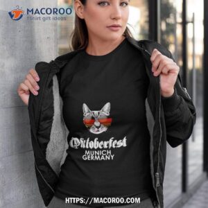 Oktoberfest Cat Munich Germany Flag Shirt
