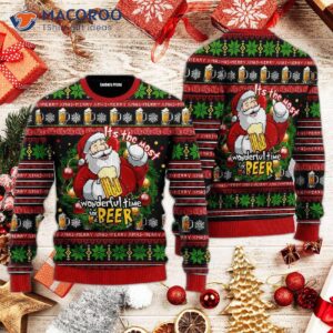 Oktoberfest Is The Most Wonderful Time For A Beer Ugly Christmas Sweater.