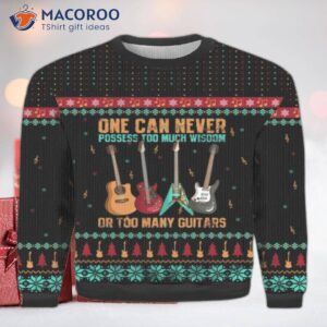 Old, Ugly Vintage Guitar Christmas Sweater