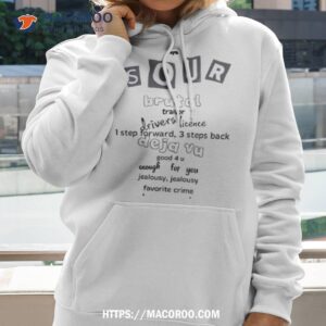 oliva rodrigo sour track lisshirt hoodie 2