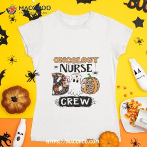 oncology boo crew nurse halloween ghost costume matching shirt tshirt 1