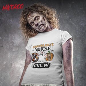 oncology boo crew nurse halloween ghost costume matching shirt tshirt