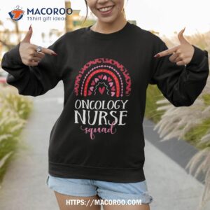 oncology nurse squad rainbow leopard nursing valentine shirt sweatshirt 1