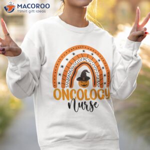 oncology nursing halloween pumpkin rainbow nurse shirt sweatshirt 2