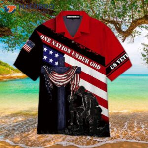 One Nation Under God, U.s. Veteran Hawaiian Shirt